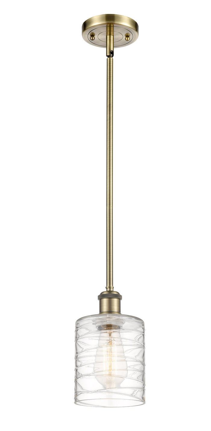 Ballston Mini Pendant Antique Brass Finish