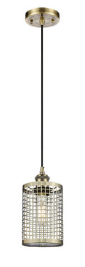 Ballston Mini Pendant Antique Brass Finish