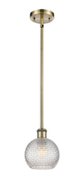 Ballston Mini Pendant Antique Brass Finish