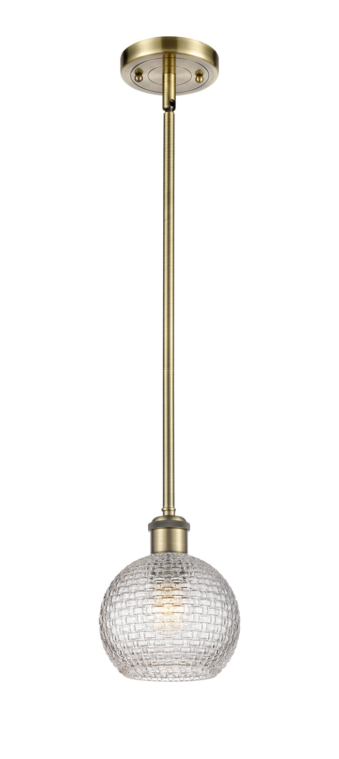 Ballston Mini Pendant Antique Brass Finish