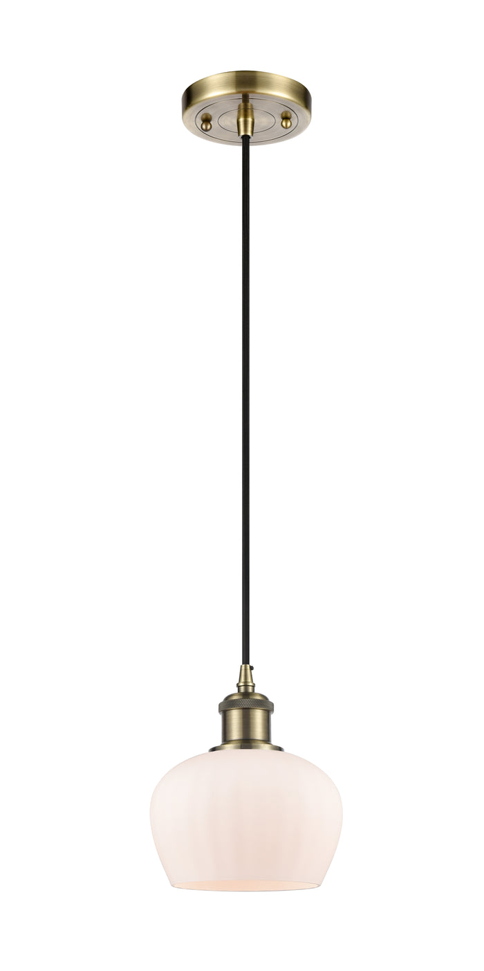 Ballston Mini Pendant Antique Brass Finish