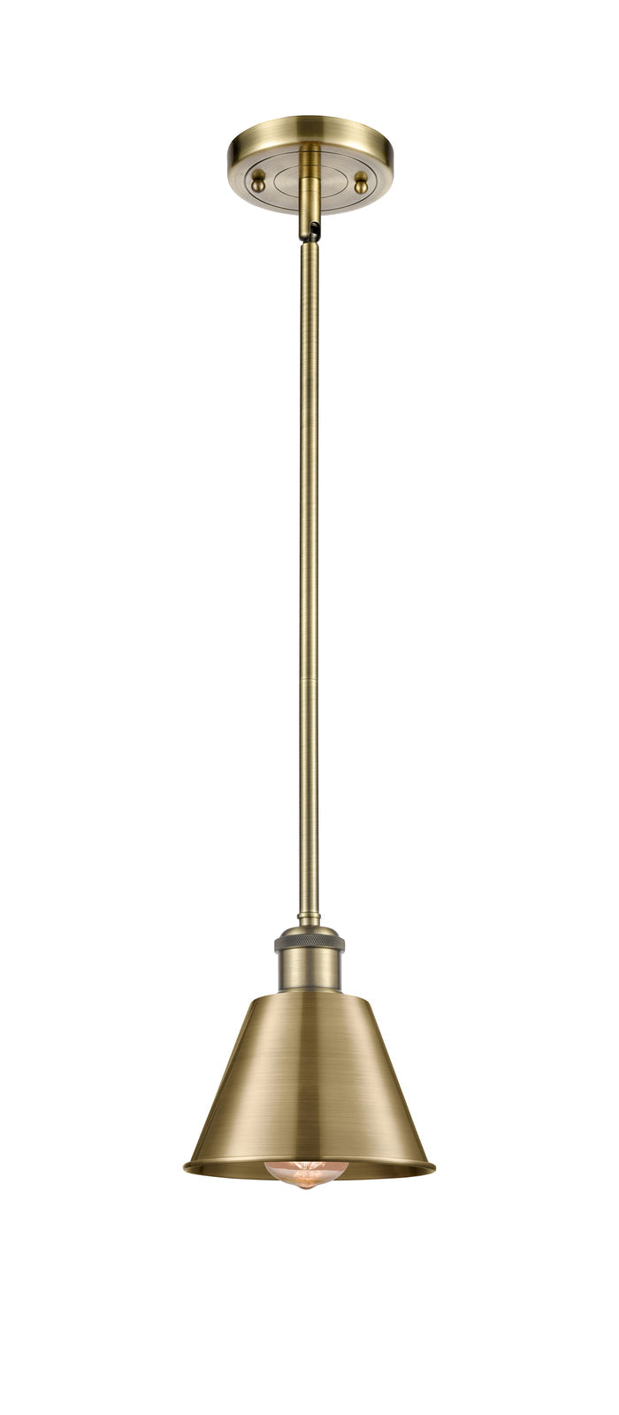 Ballston Mini Pendant Antique Brass Finish