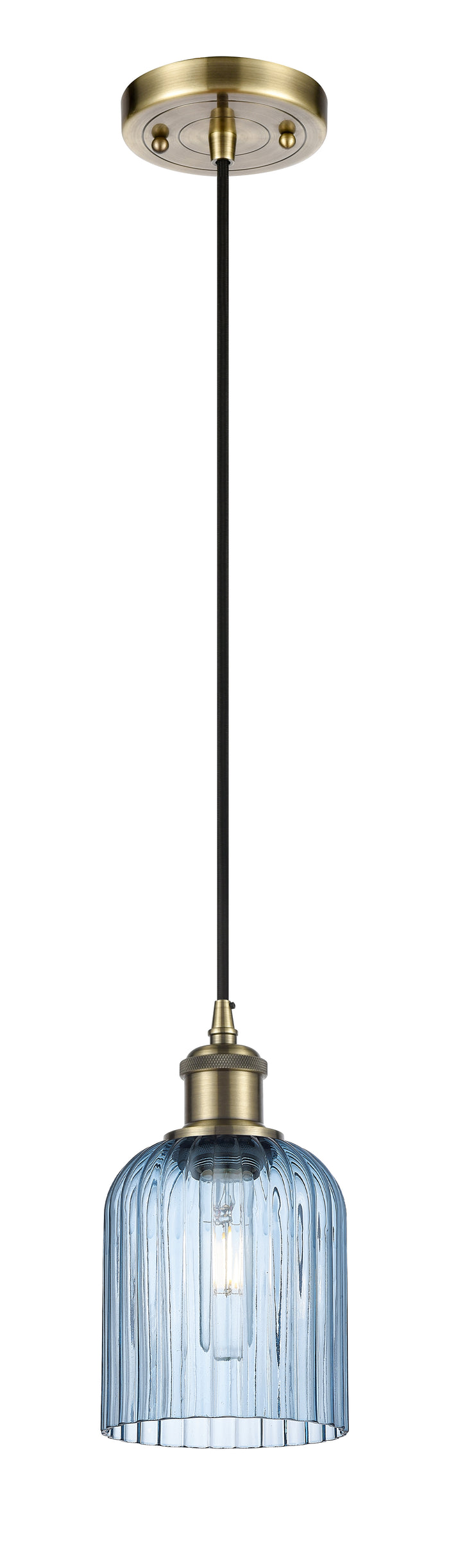 Ballston Mini Pendant Antique Brass Finish