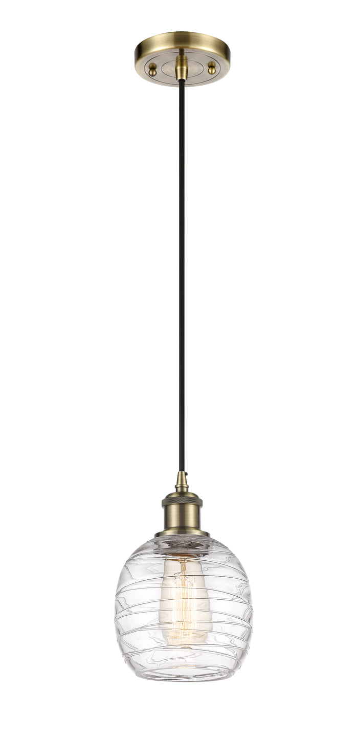 Ballston Mini Pendant Antique Brass Finish