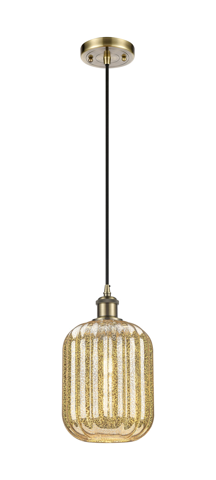 Ballston Mini Pendant Antique Brass Finish