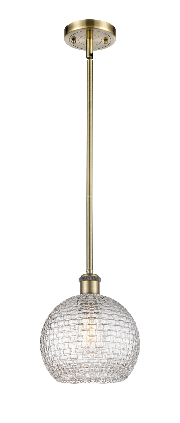 Ballston Mini Pendant Antique Brass Finish