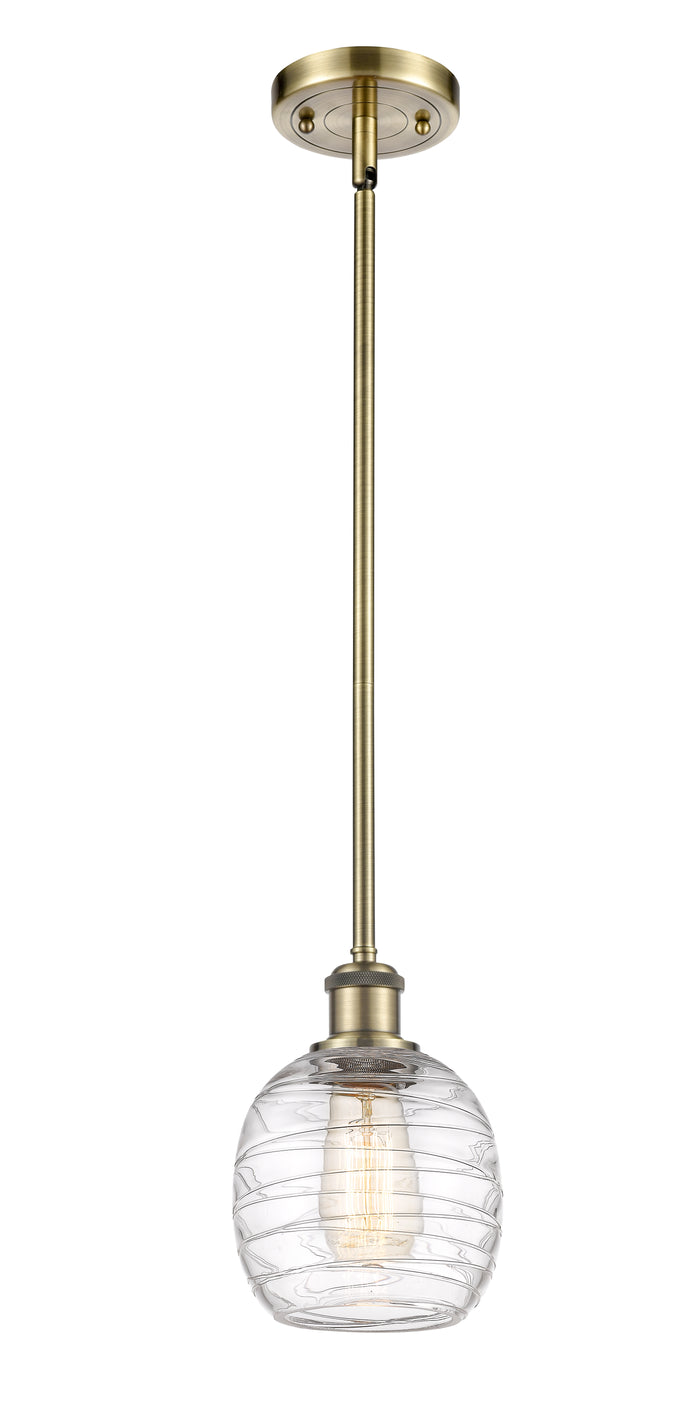 Ballston Mini Pendant Antique Brass Finish
