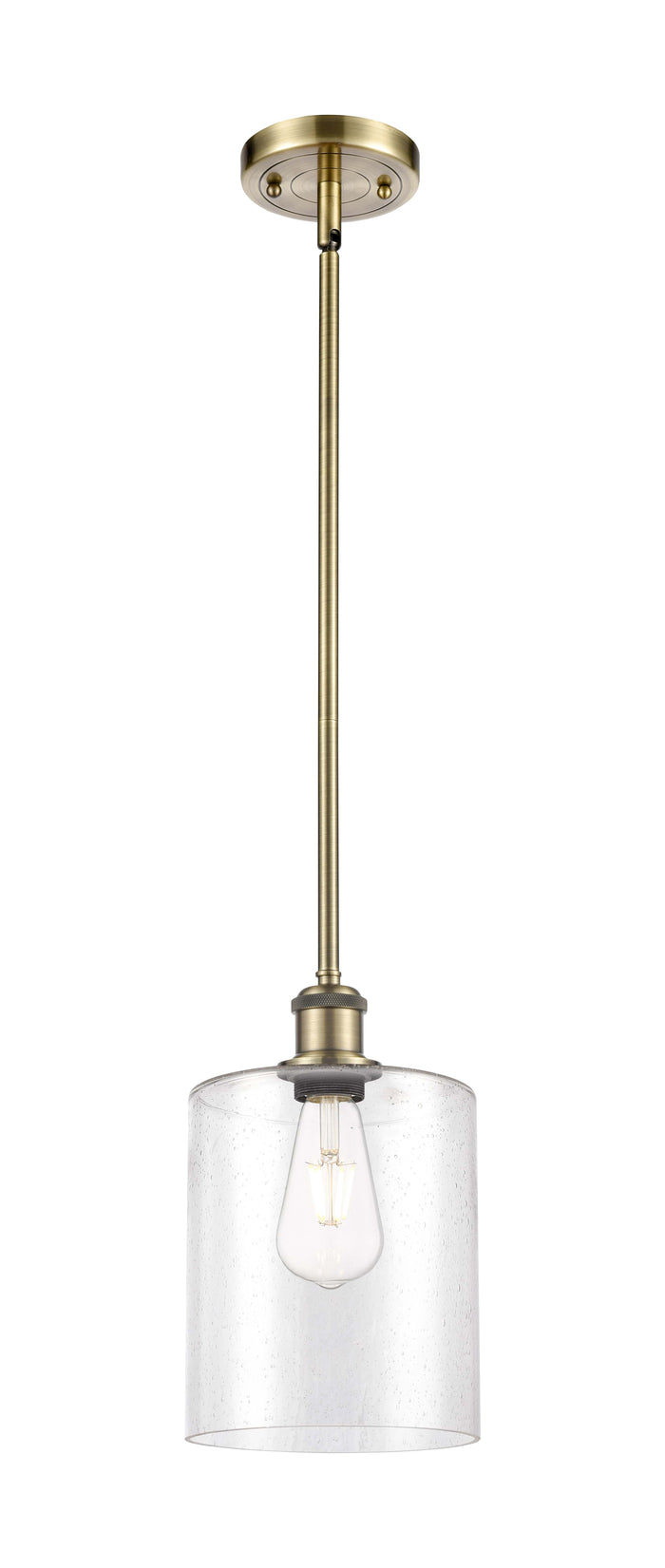 Ballston Mini Pendant Antique Brass Finish