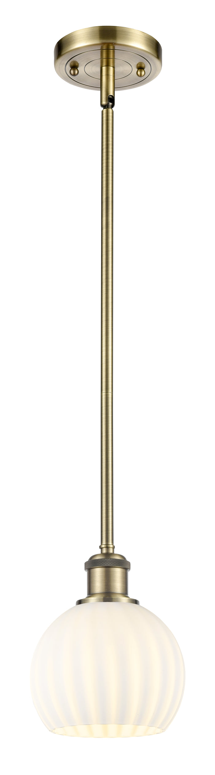 Ballston Mini Pendant Antique Brass Finish