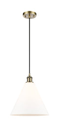Ballston Mini Pendant Antique Brass Finish