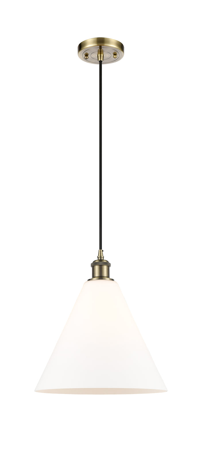 Ballston Mini Pendant Antique Brass Finish