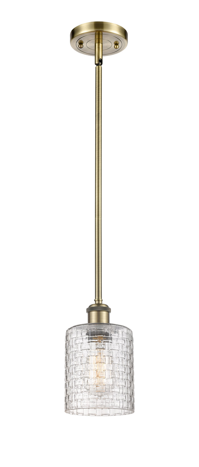 Ballston Mini Pendant Antique Brass Finish