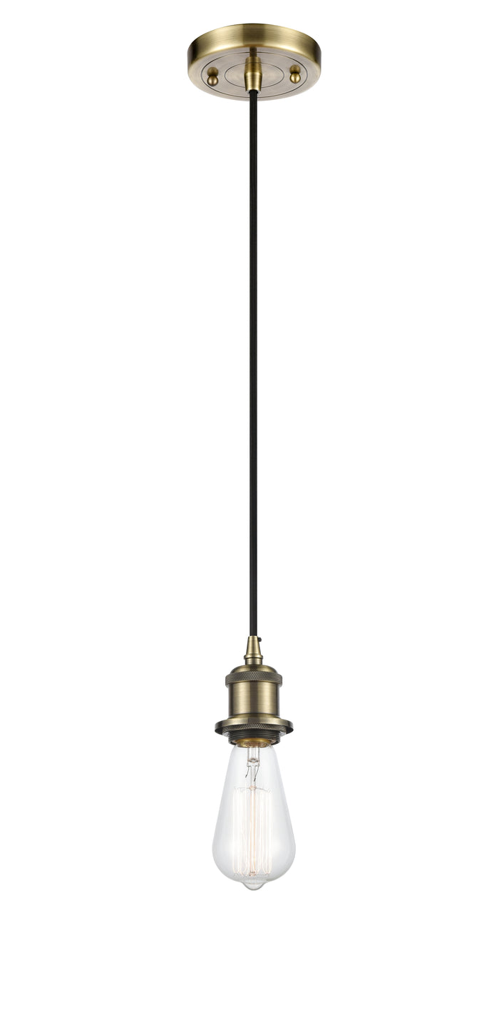 Ballston Mini Pendant Antique Brass Finish