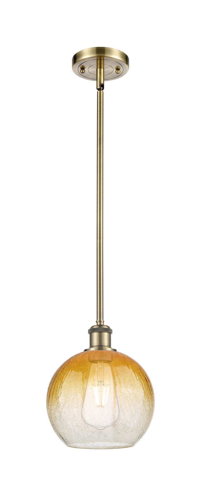 Ballston Mini Pendant Antique Brass Finish