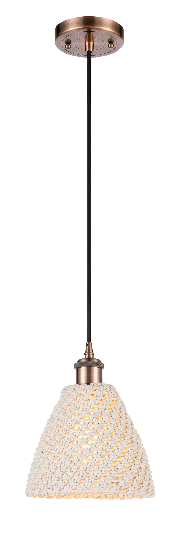 Ballston Mini Pendant Antique Brass Finish