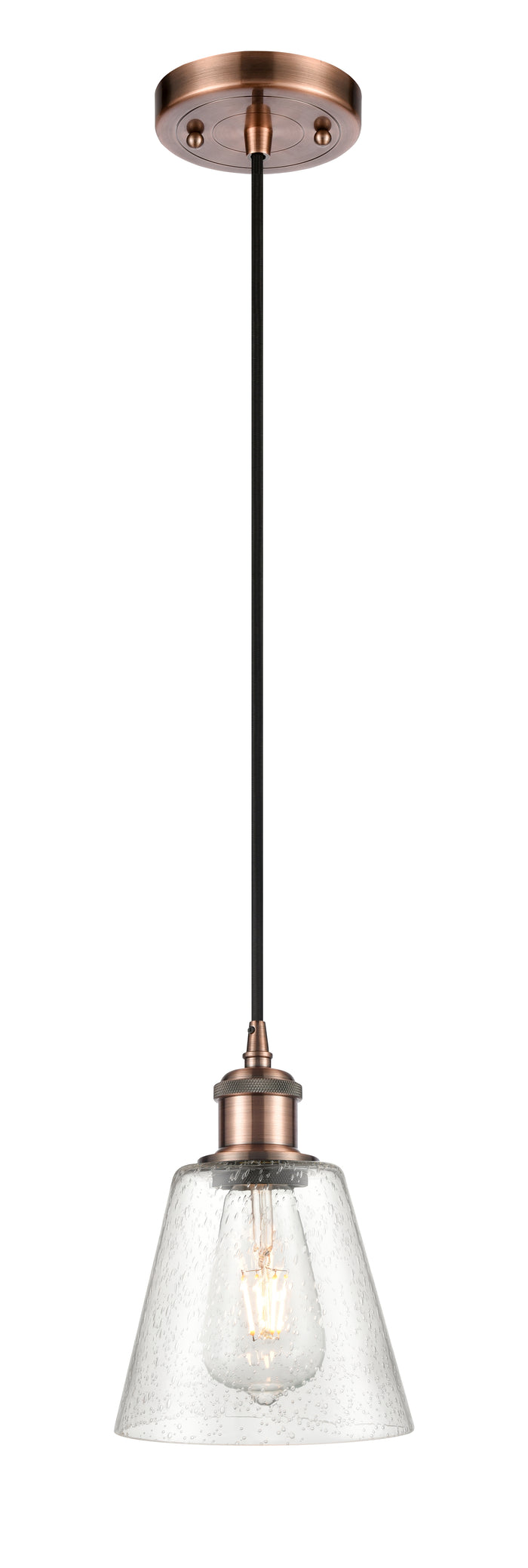 Ballston Mini Pendant Antique Brass Finish