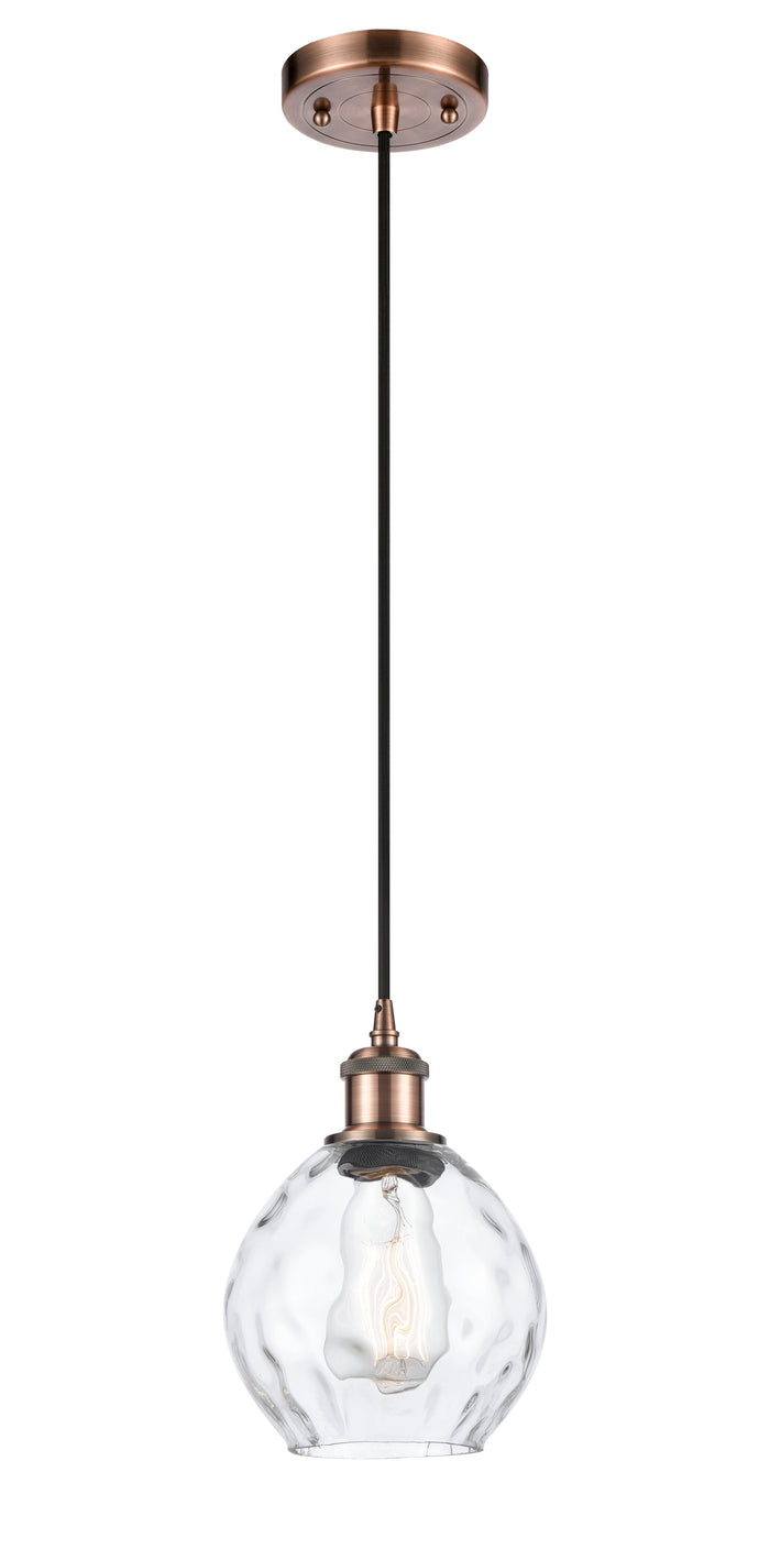 Ballston Mini Pendant Antique Brass Finish