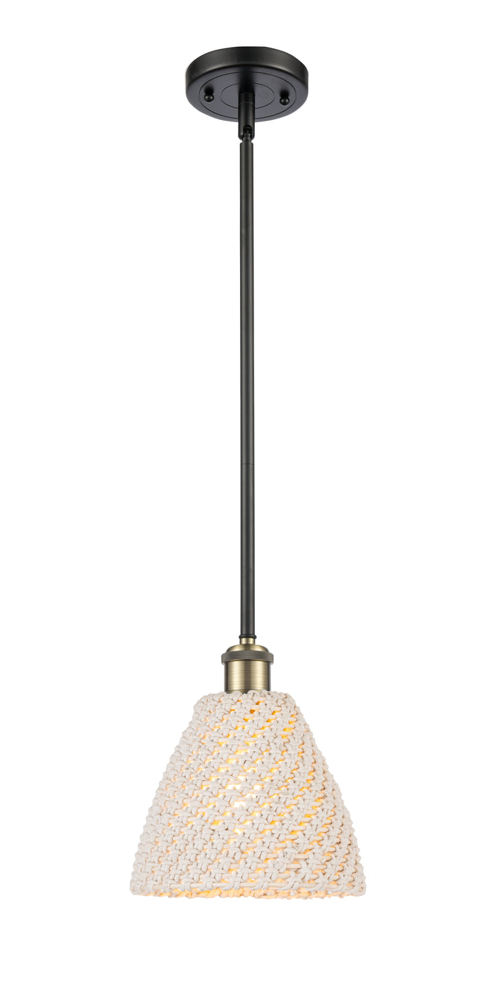 Ballston Mini Pendant Antique Brass Finish