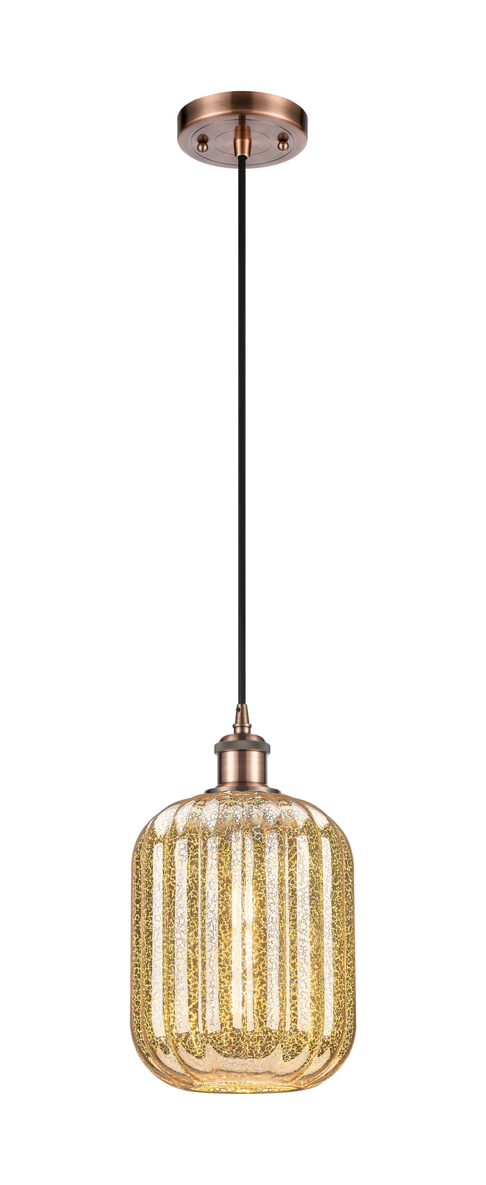 Ballston Mini Pendant Antique Brass Finish