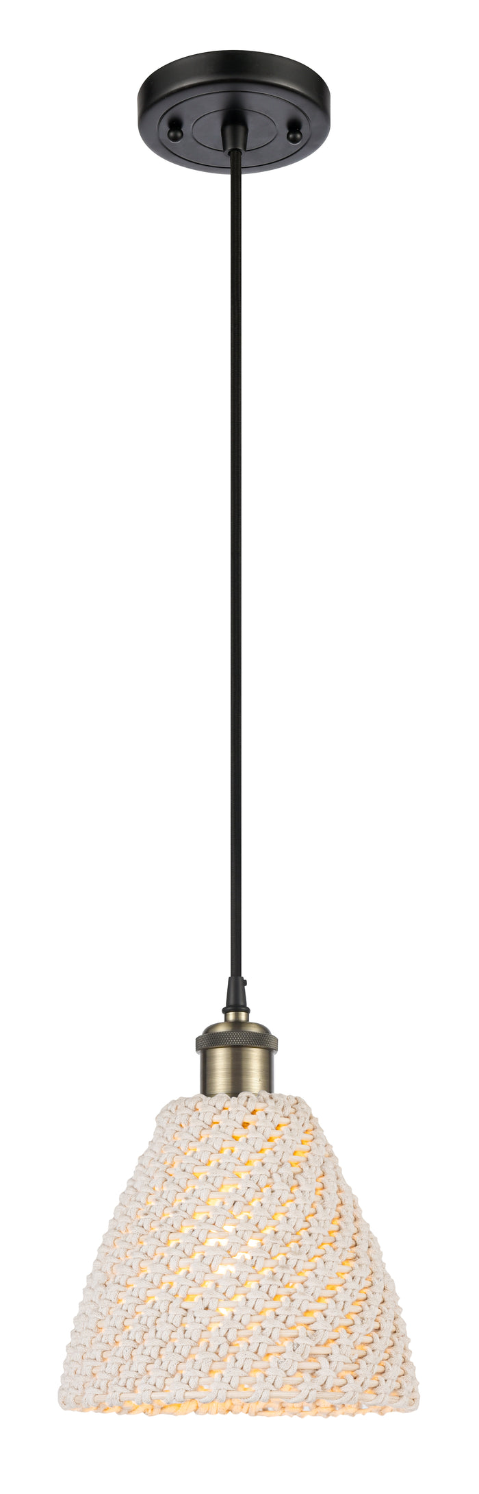 Ballston Mini Pendant Antique Brass Finish