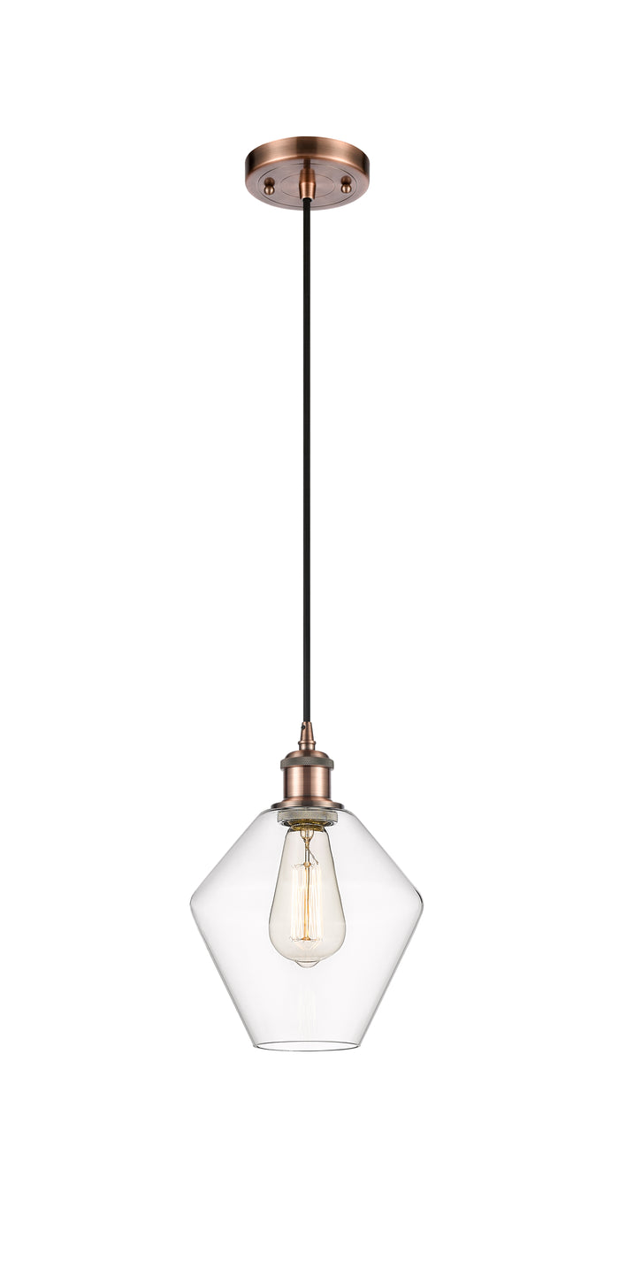 Ballston Mini Pendant Antique Brass Finish