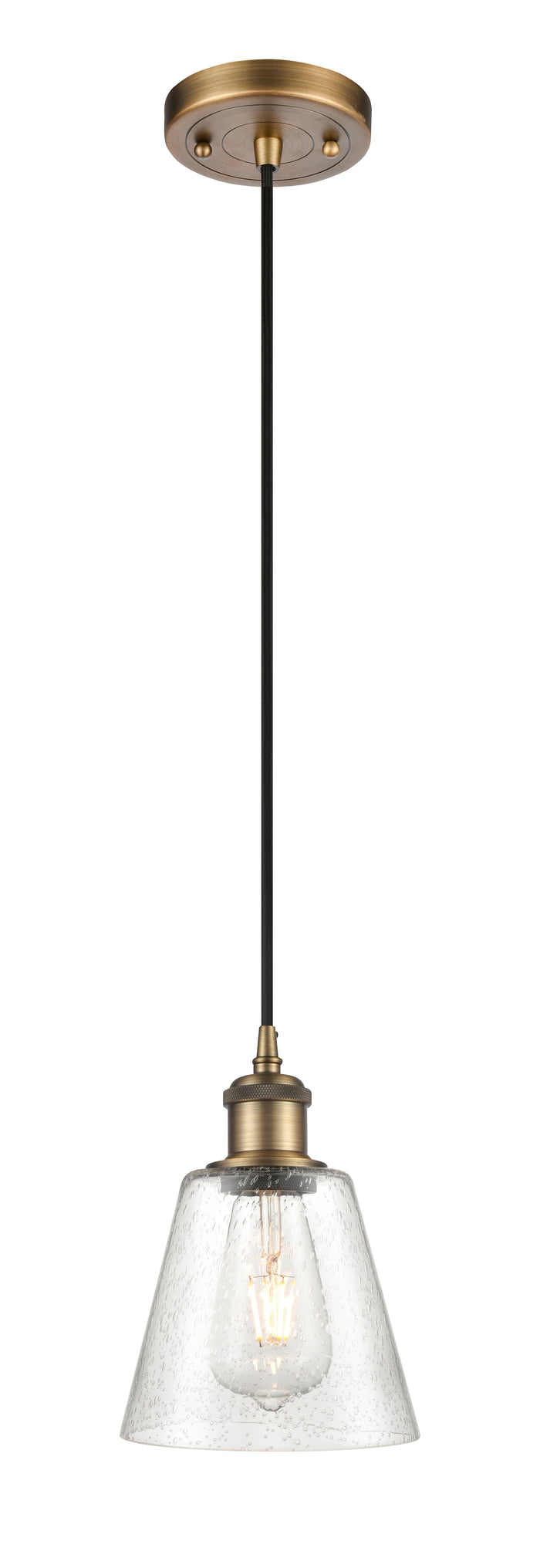 Ballston Mini Pendant Antique Brass Finish