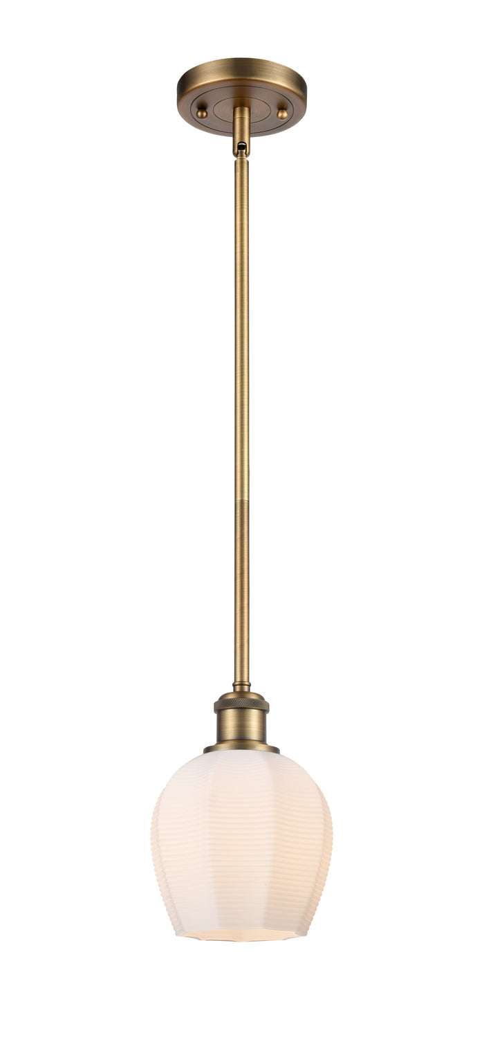 Ballston Mini Pendant Antique Brass Finish