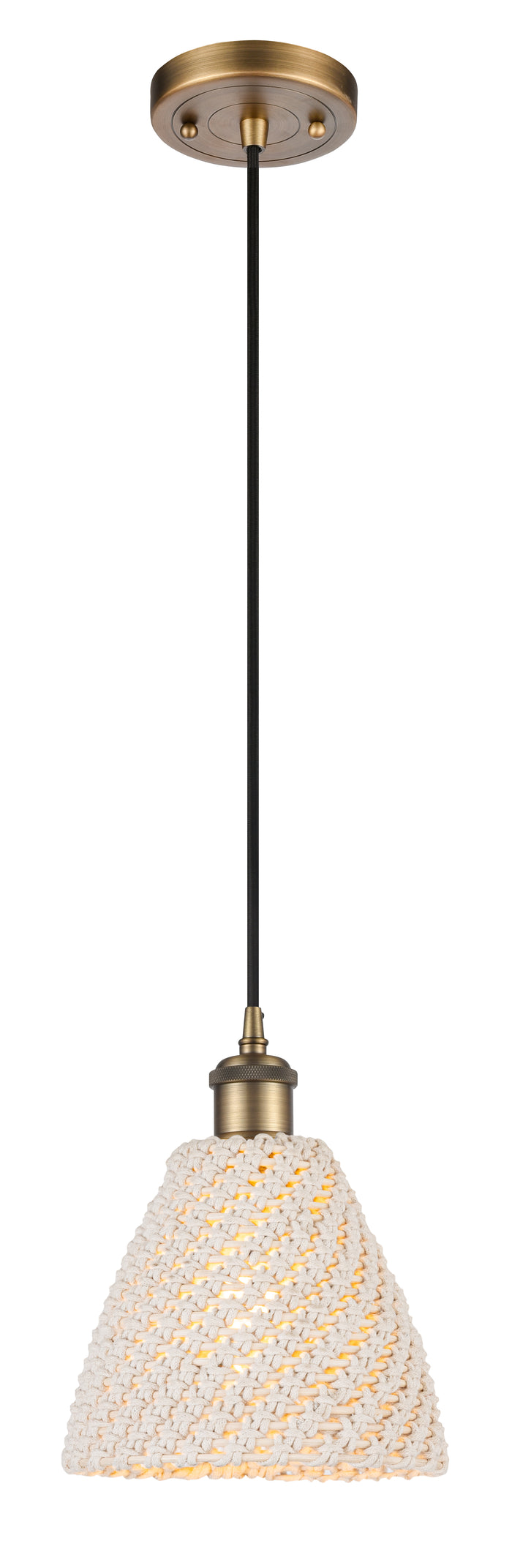 Ballston Mini Pendant Antique Brass Finish