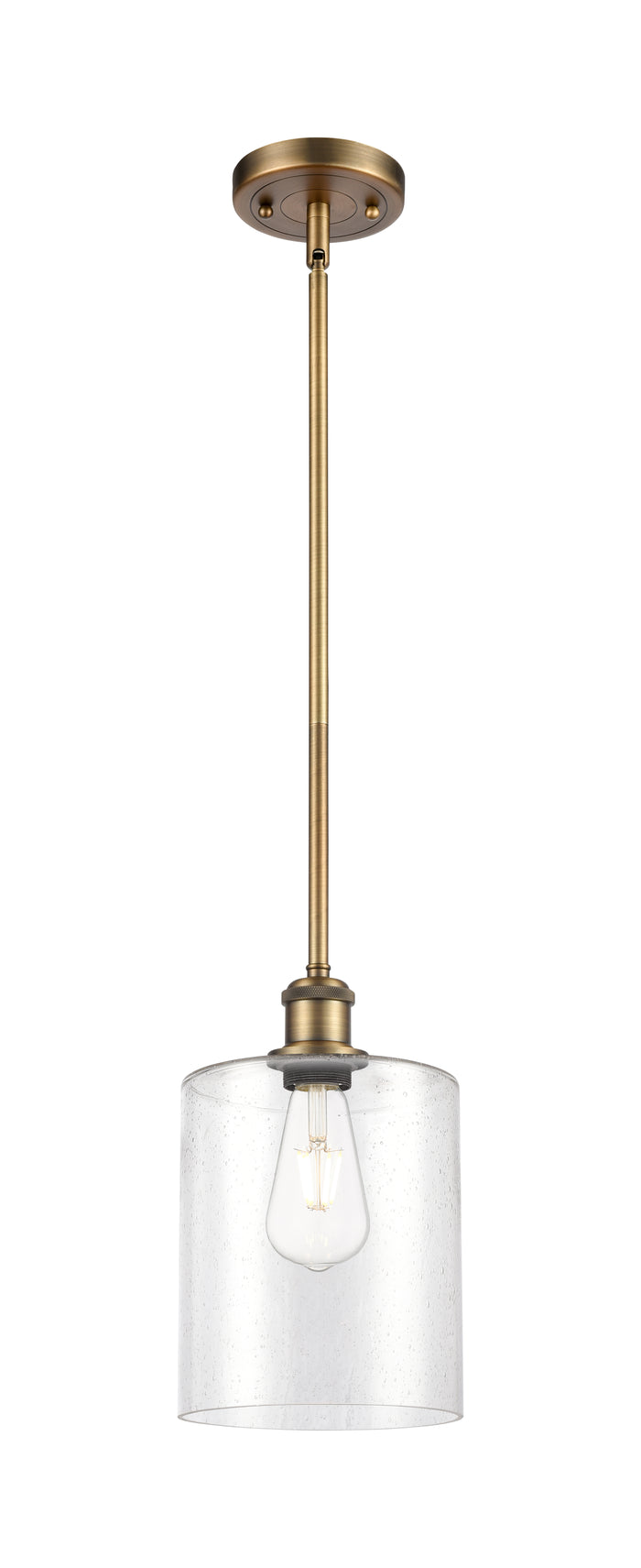 Ballston Mini Pendant Antique Brass Finish
