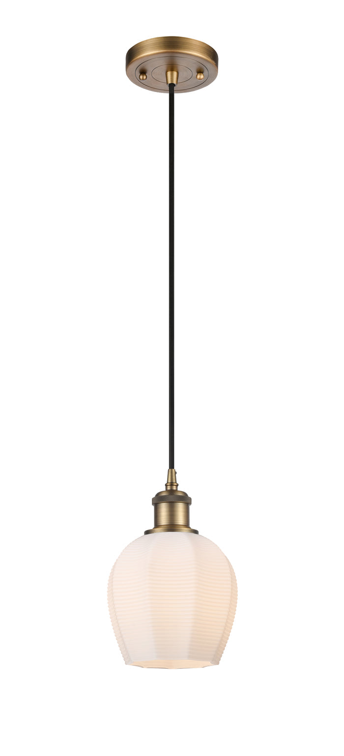 Ballston Mini Pendant Antique Brass Finish