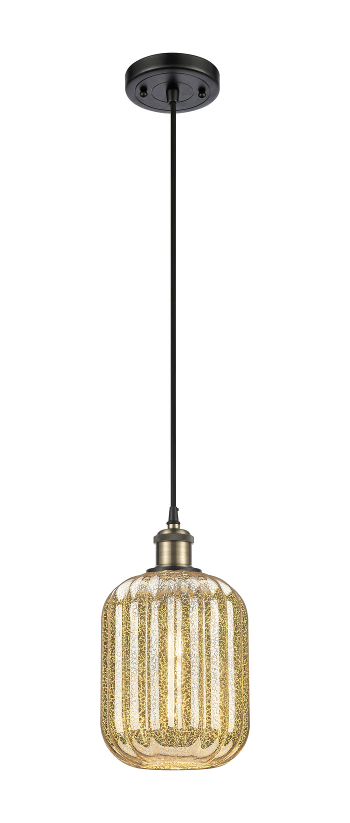 Ballston Mini Pendant Antique Brass Finish