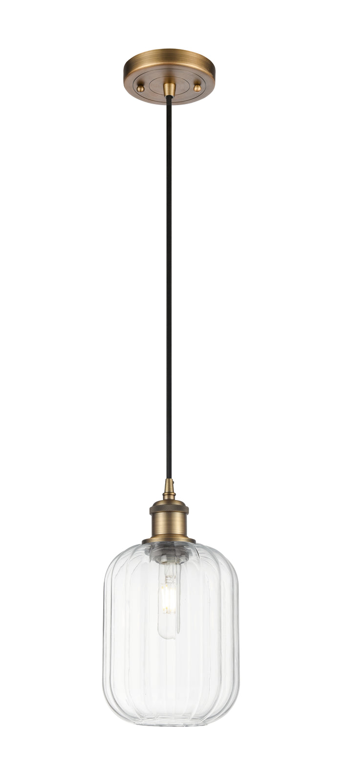 Ballston Mini Pendant Antique Brass Finish