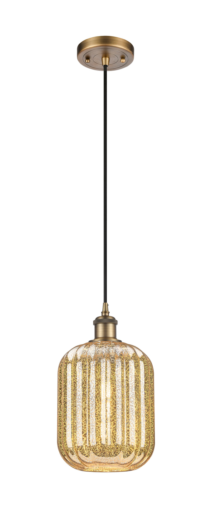 Ballston Mini Pendant Antique Brass Finish