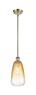 Ballston Mini Pendant Antique Brass Glass