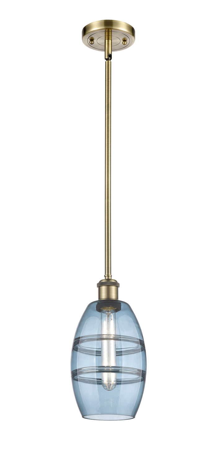 Ballston Mini Pendant Antique Brass Glass