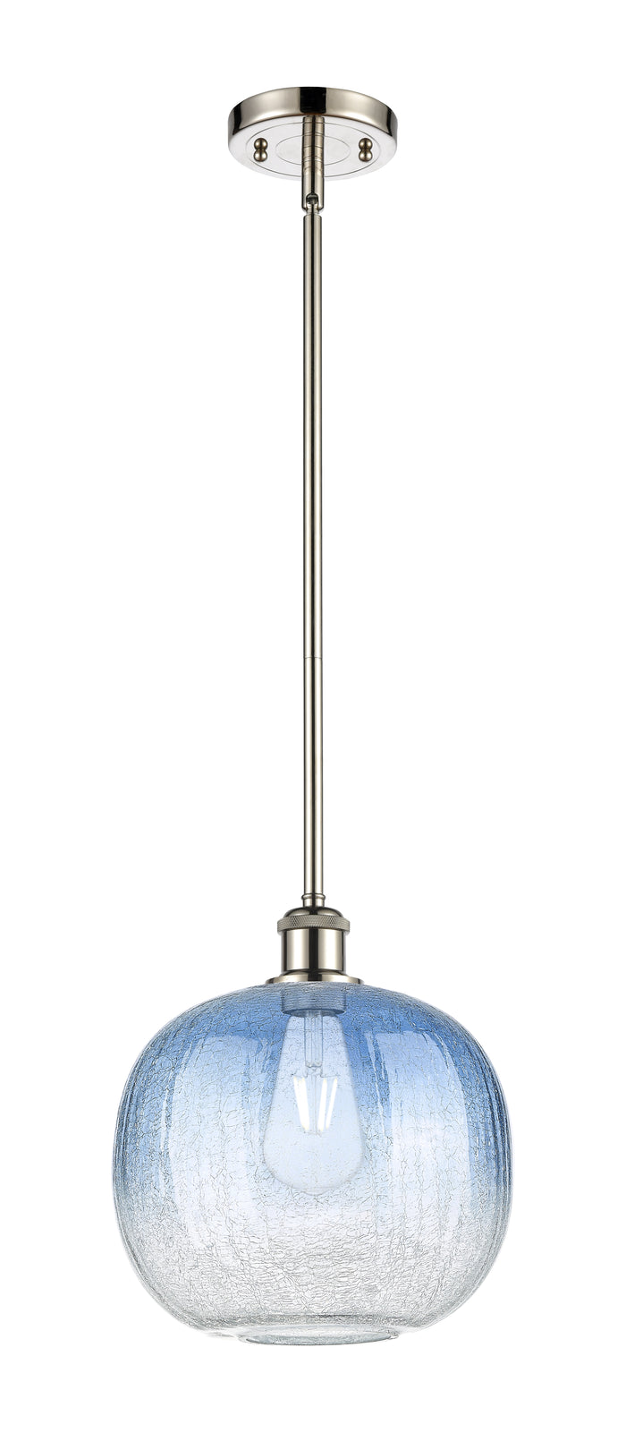 Polished Nickel / Sapphire Blue