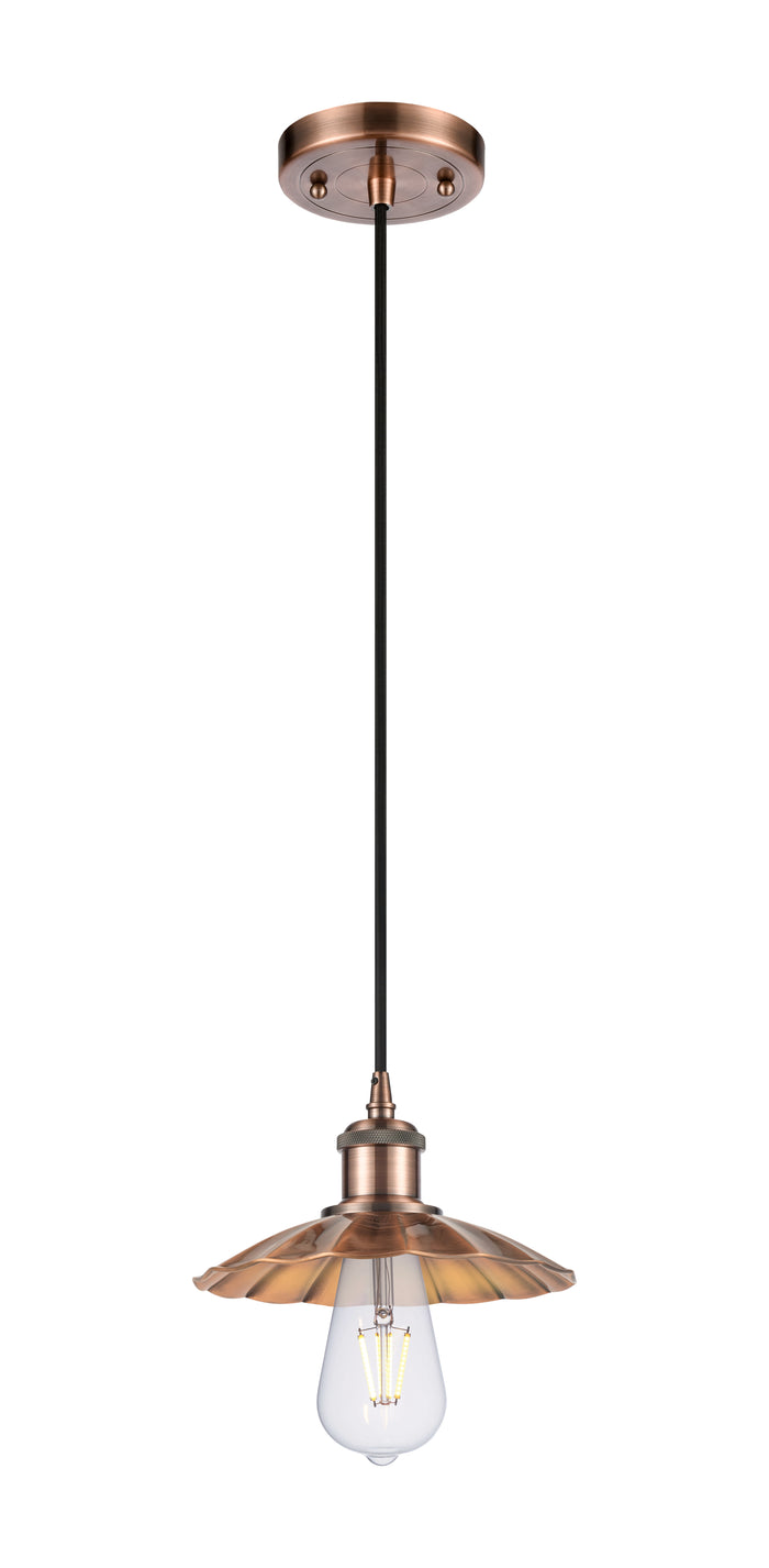 Ballston Mini Pendant Antique Copper Finish