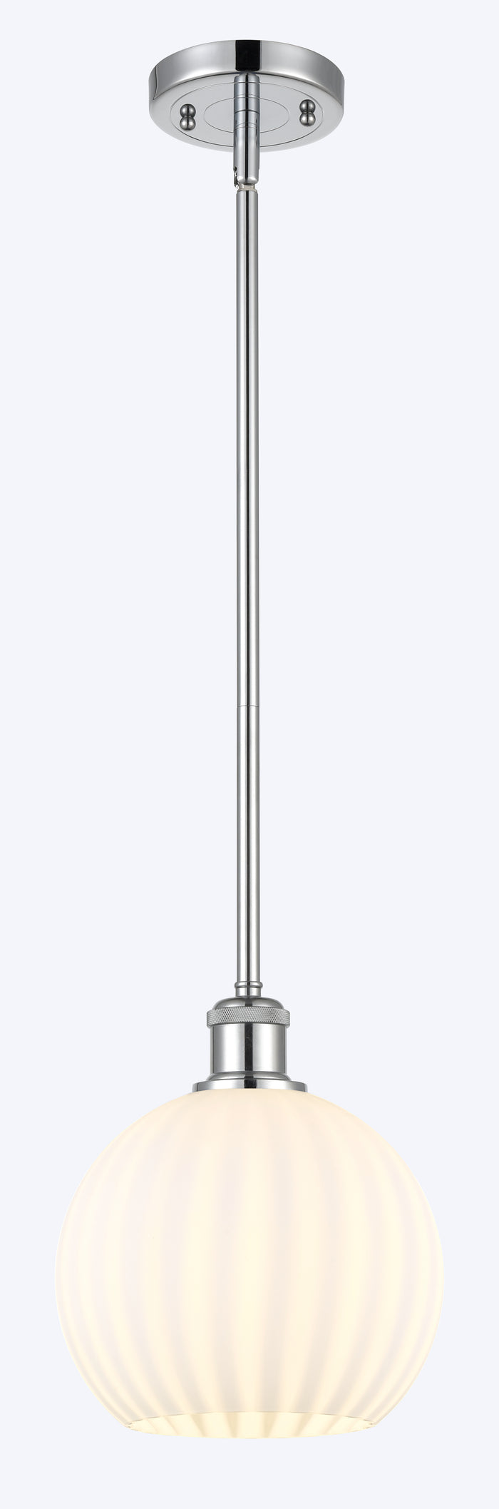 Ballston Mini Pendant Brass 8 Inch Dimmable