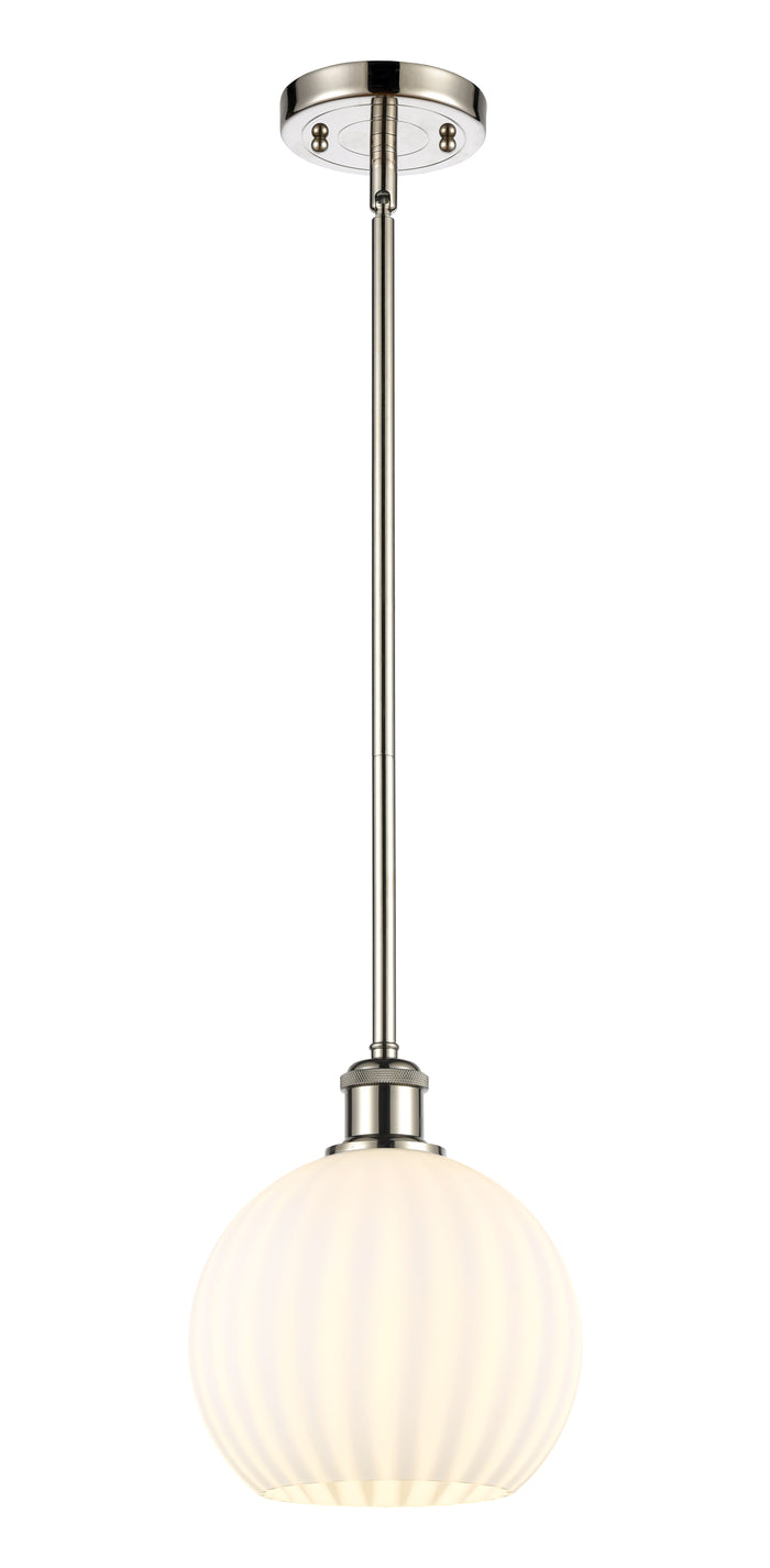 Ballston Mini Pendant Brass 8 Inch Dimmable