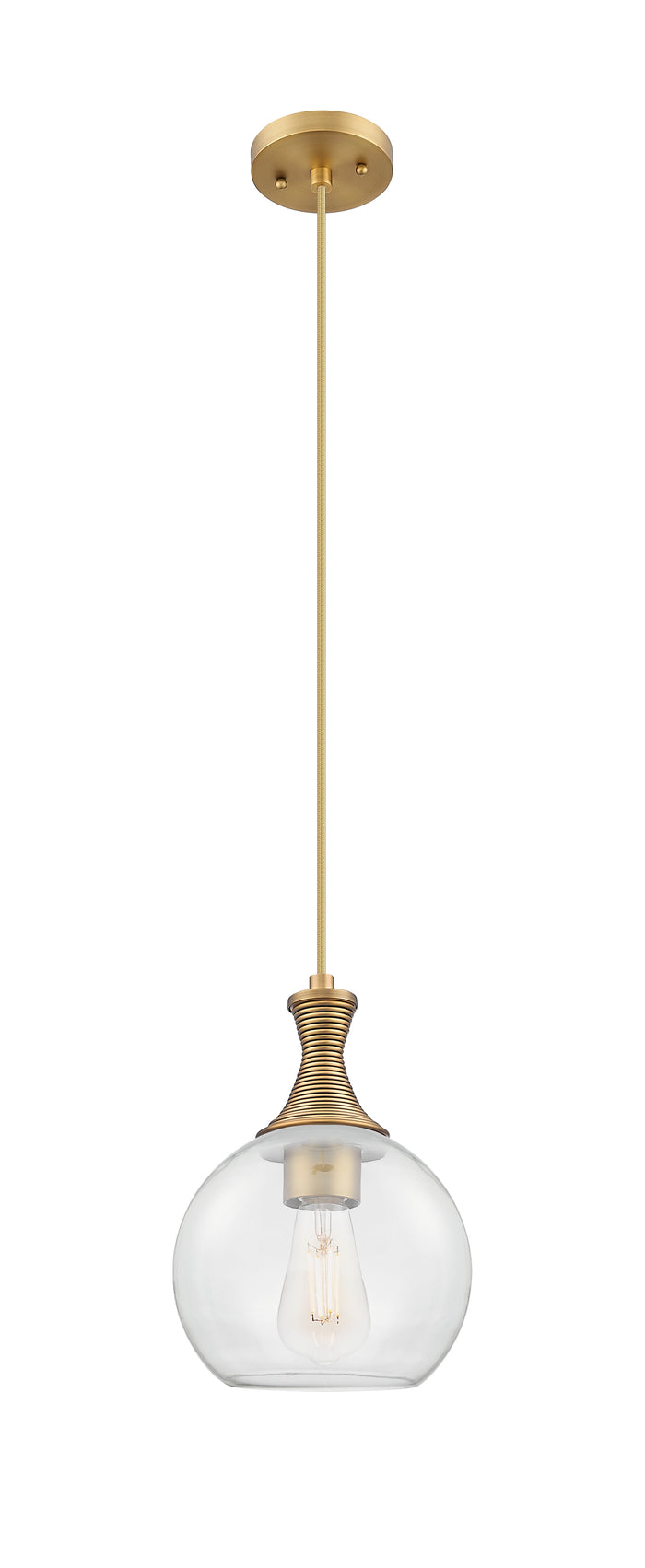 Ballston Mini Pendant Brushed Brass Brass