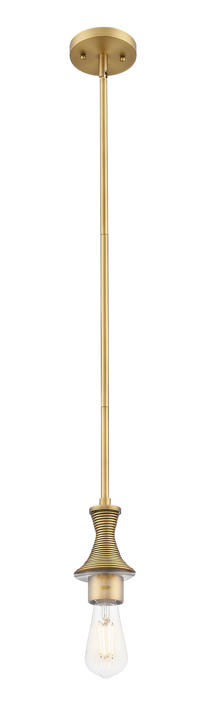 Ballston Mini Pendant Brushed Brass Finish