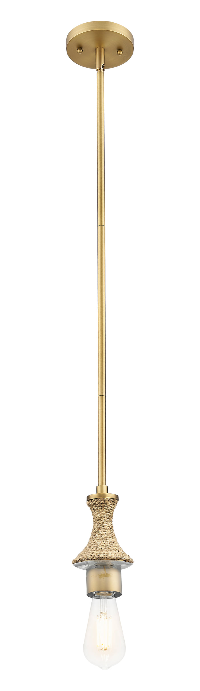 Ballston Mini Pendant Brushed Brass Finish