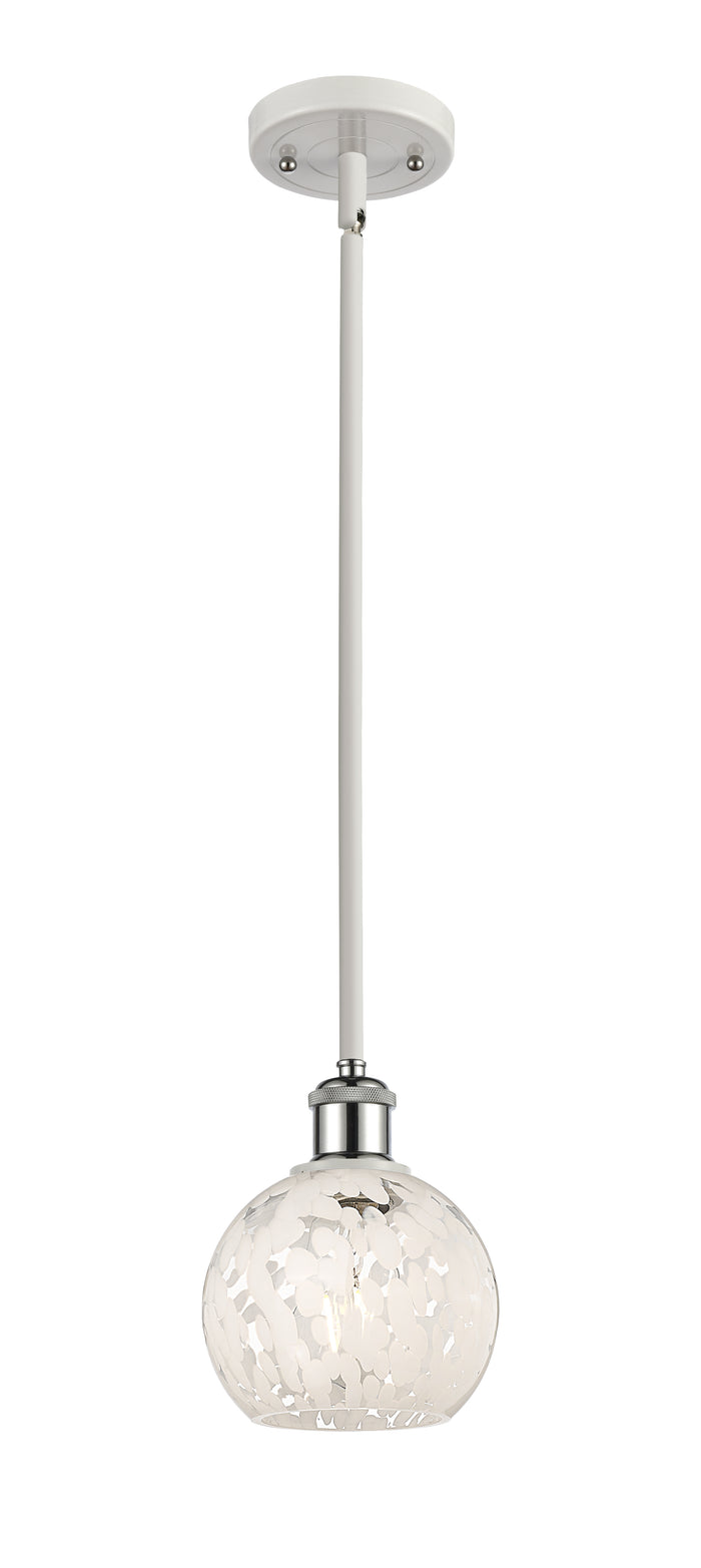 White Polished Chrome / White Mouchette