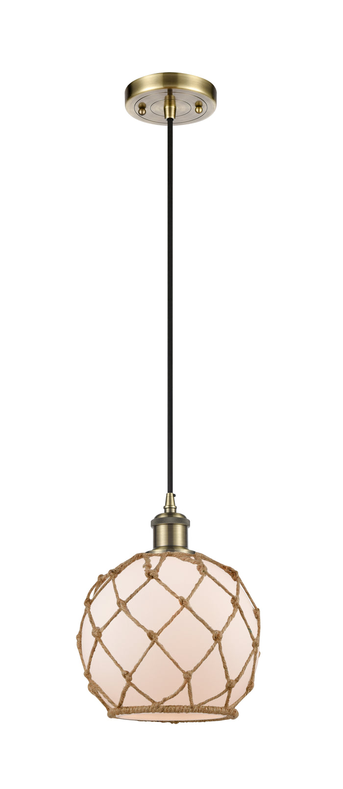 Ballston Mini Pendant Cast Brass 8 Inch