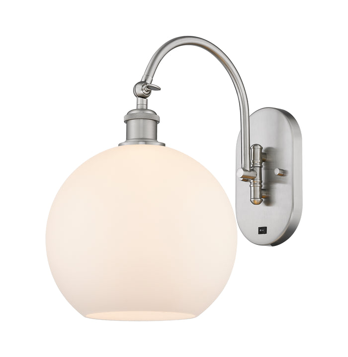Brushed Satin Nickel / Matte White