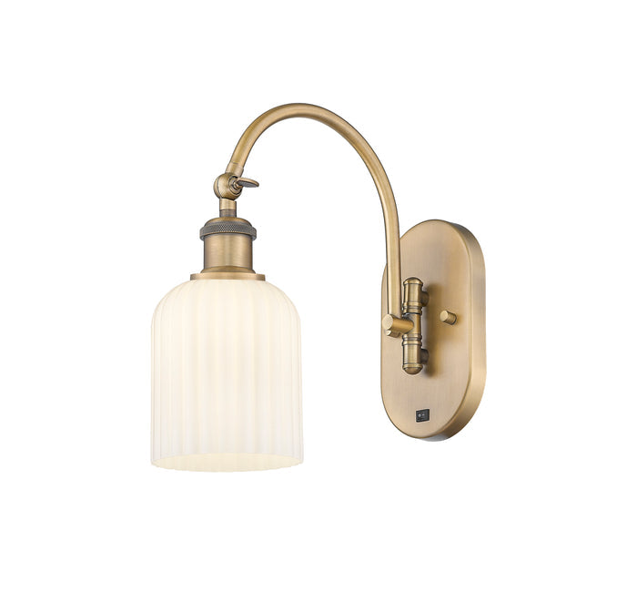 Brushed Brass / Gloss White