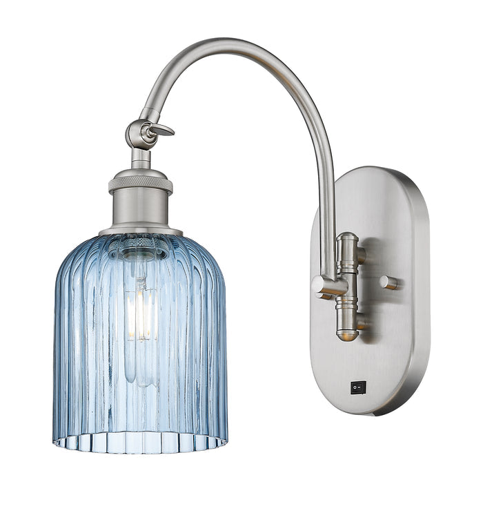 Brushed Satin Nickel / Princess Blue