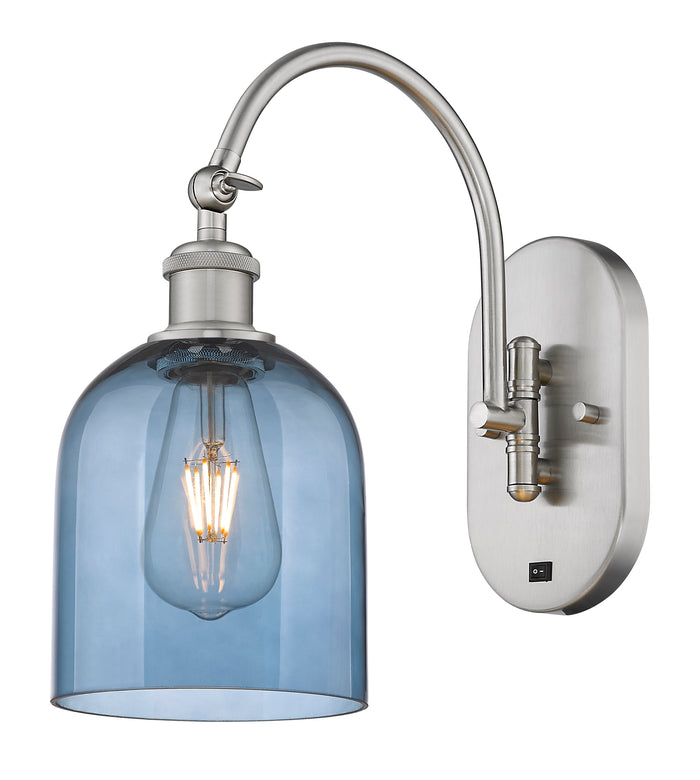 Brushed Satin Nickel / Blue