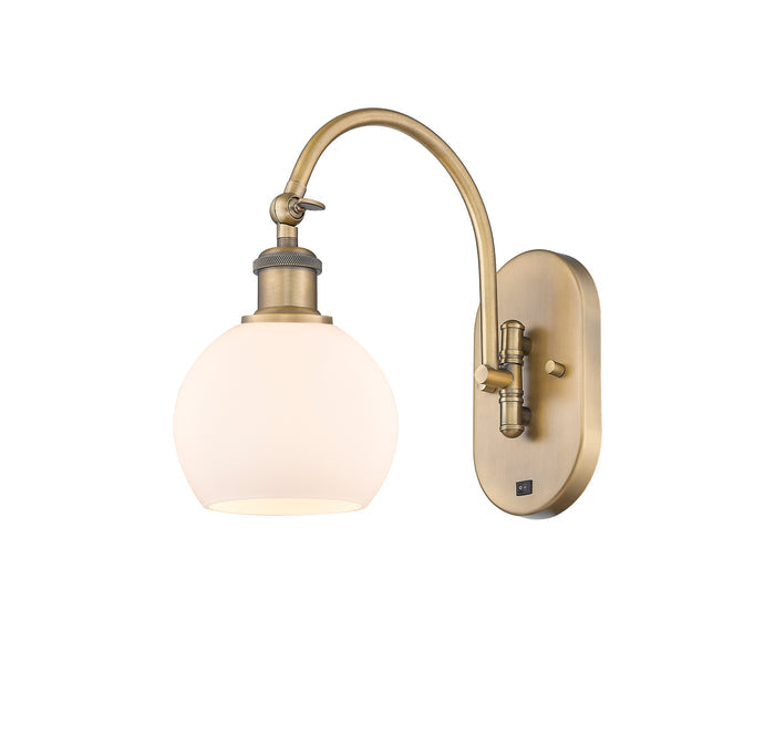 Brushed Brass / Matte White