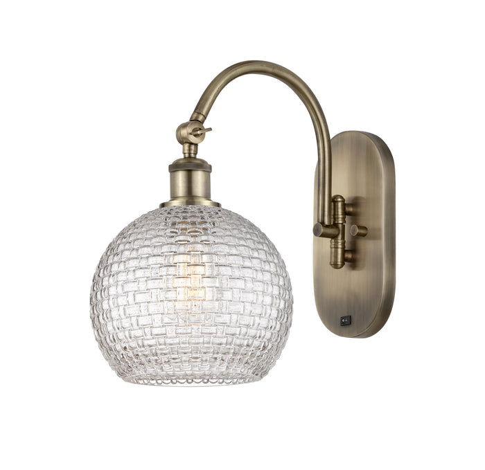 Ballston Sconce Cast Brass Steel Glass